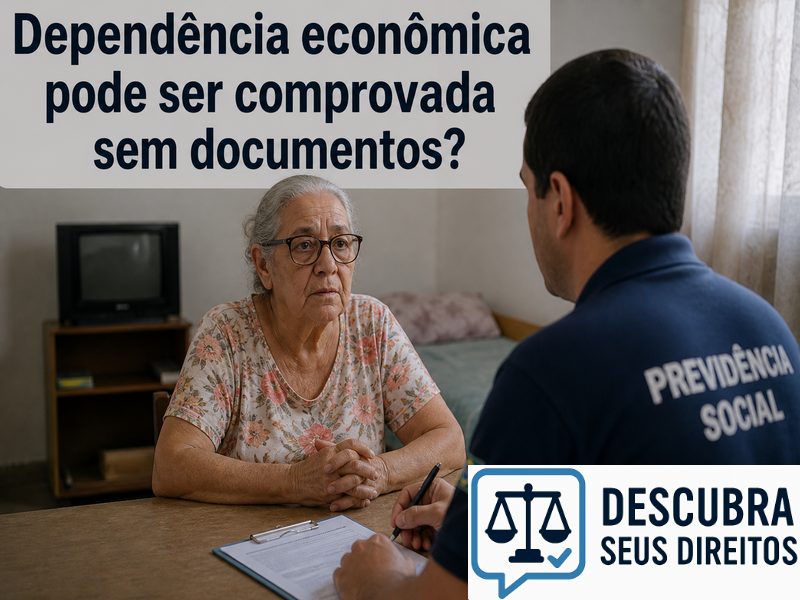 Dependência econômica pode ser comprovada sem documentos?