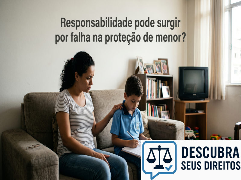 Responsabilidade pode surgir por falha na proteção de menor?
