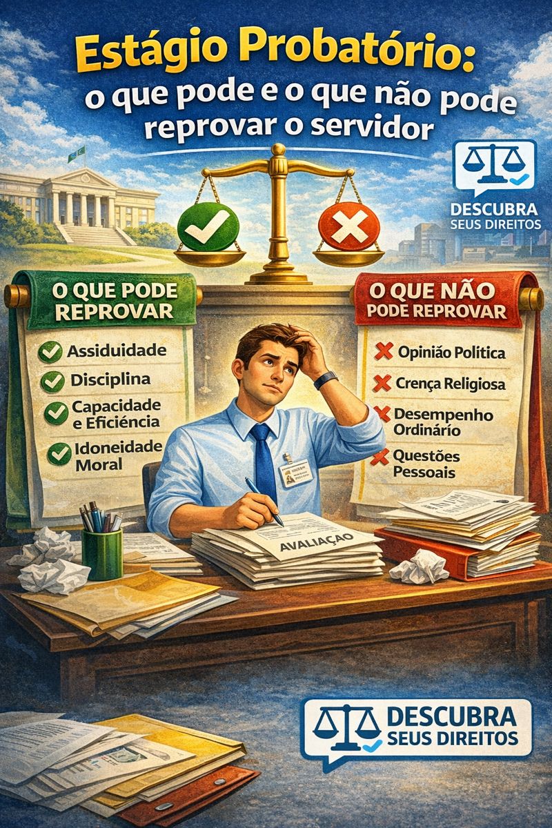 Estágio probatório: o que pode e o que não pode reprovar o servidor