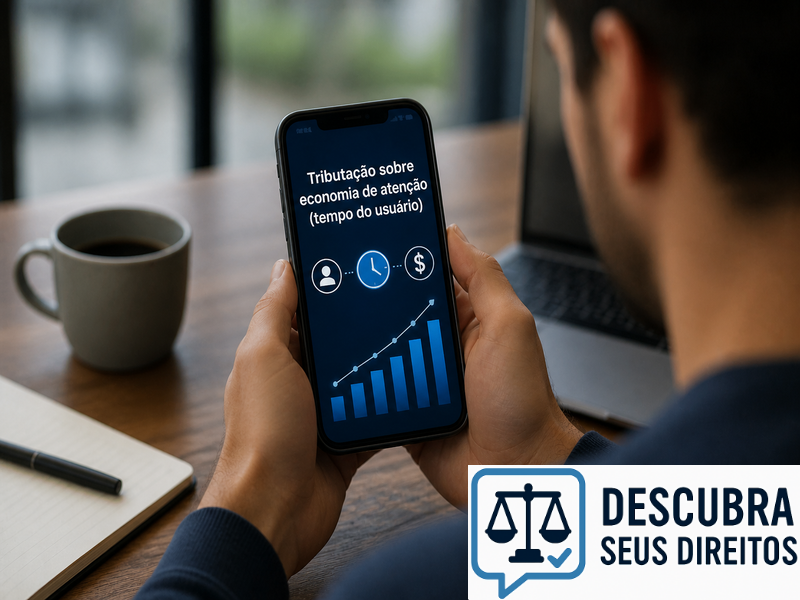 Tributação sobre economia de atenção (tempo do usuário): o valor fiscal do engajamento digital