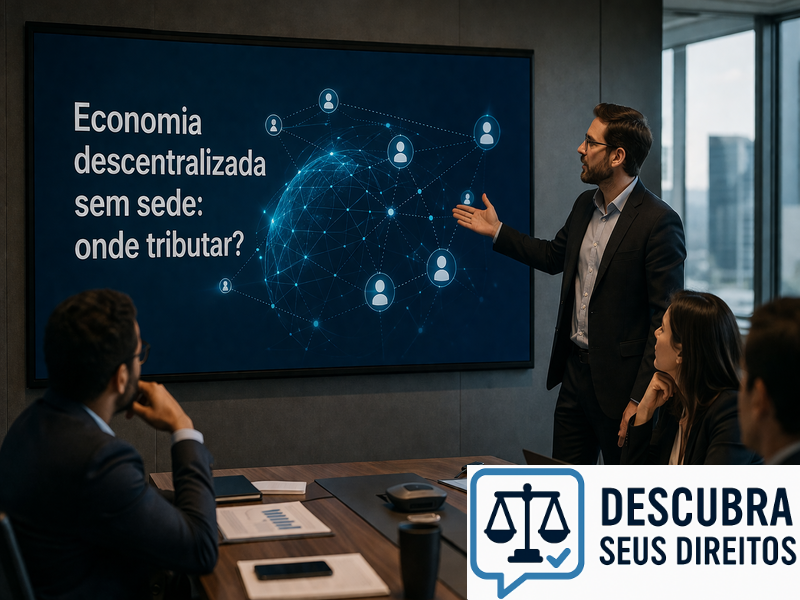 Economia descentralizada sem sede: onde tributar?