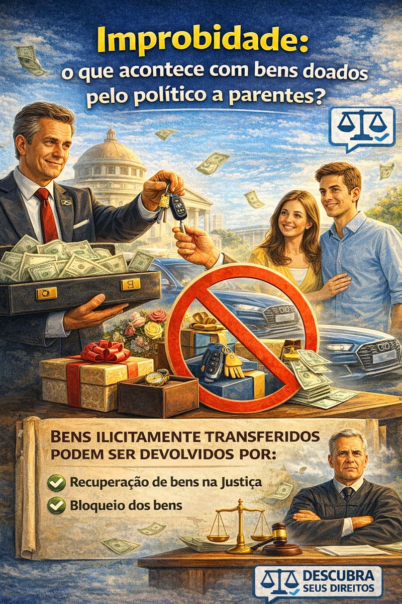 Improbidade e doação de bens a parentes: isso protege o patrimônio?