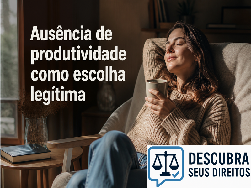 Ausência de produtividade como escolha legítima