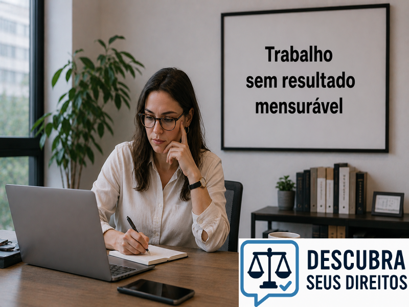 Trabalho sem resultado mensurável