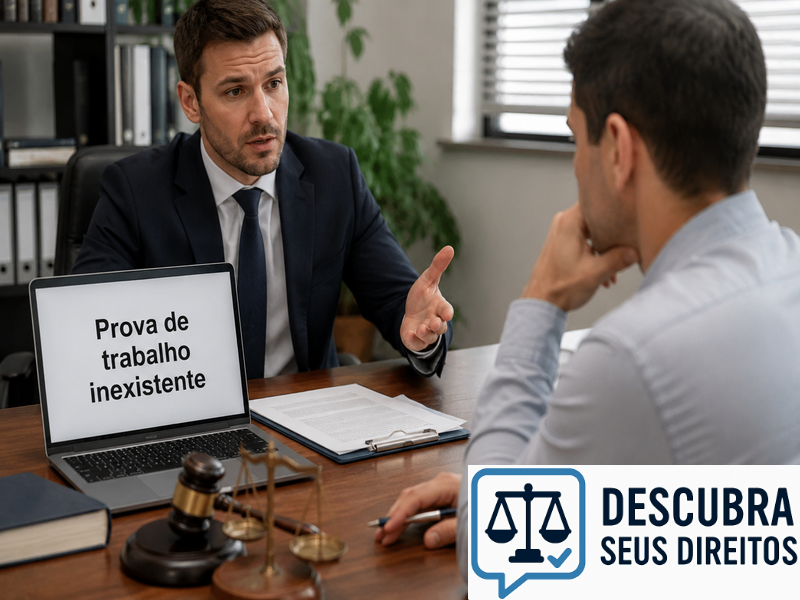 Prova de trabalho inexistente