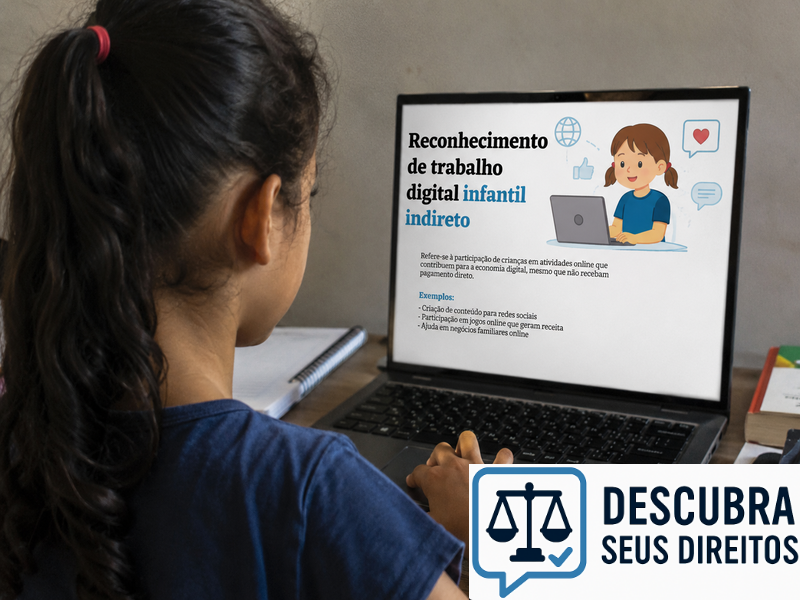 Reconhecimento de trabalho digital infantil indireto