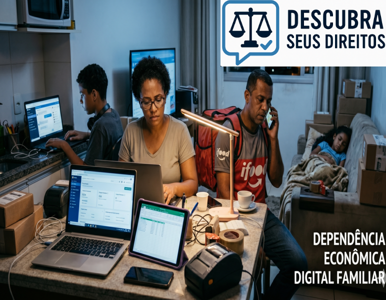 Dependência econômica digital familiar