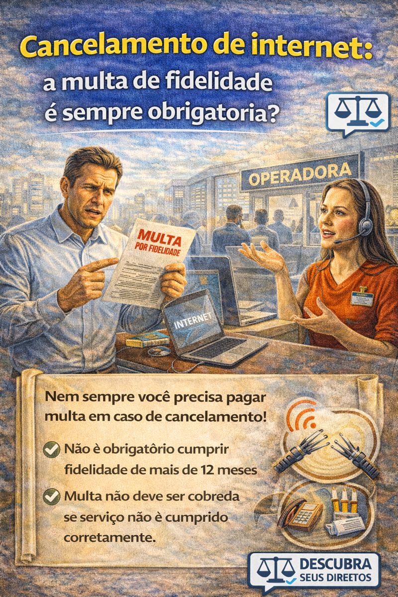 Cancelamento de internet: a multa de fidelidade é sempre obrigatória?