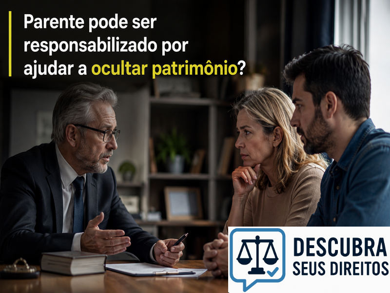 Parente pode ser responsabilizado por ajudar a ocultar patrimônio?