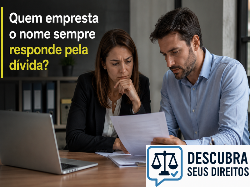 Quem empresta o nome sempre responde pela dívida?