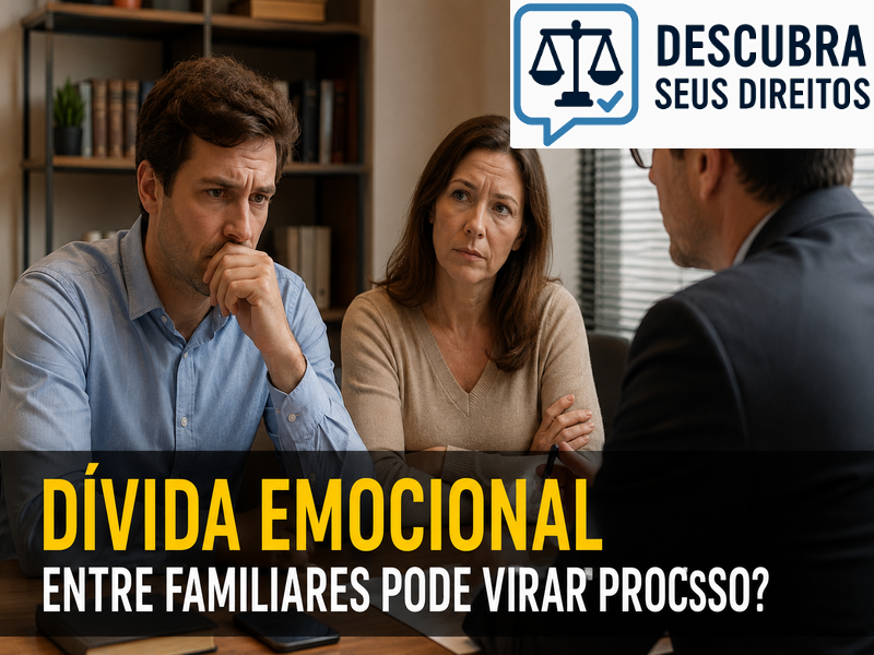 Dívida emocional entre familiares pode virar processo?