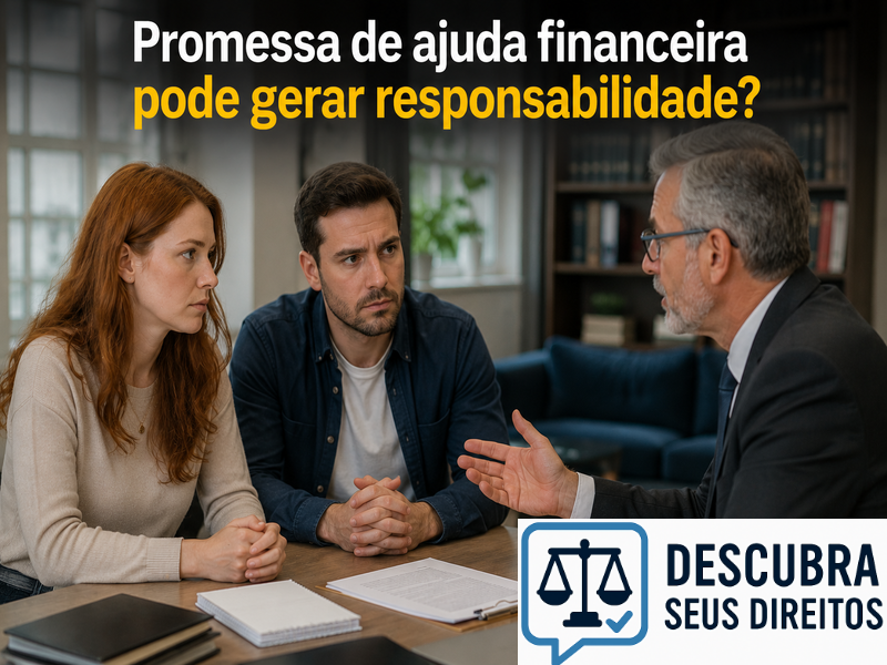 Promessa de ajuda financeira pode gerar responsabilidade?
