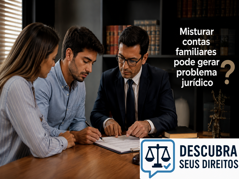 Misturar contas familiares pode gerar problema jurídico?