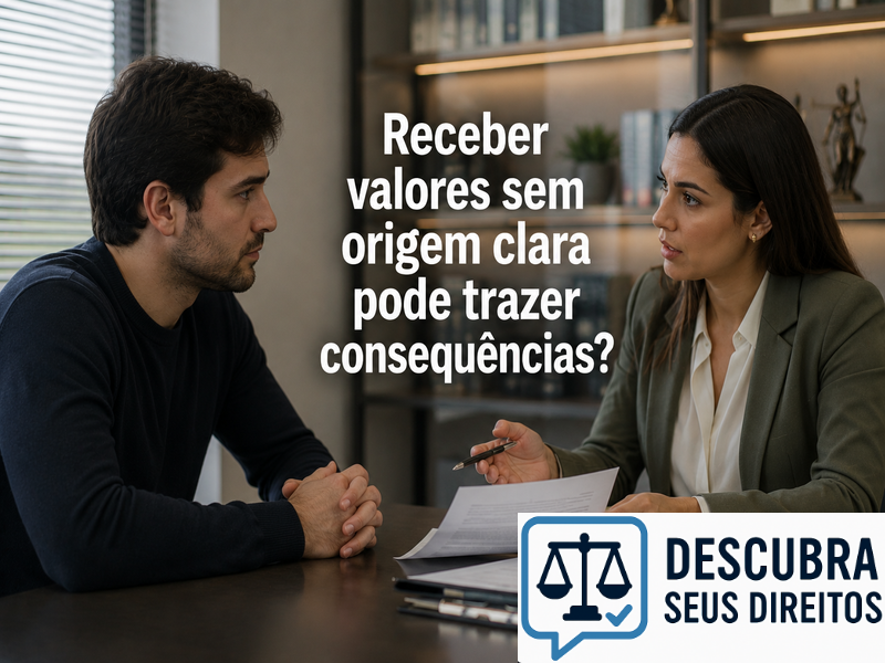 Receber valores sem origem clara pode trazer consequências?