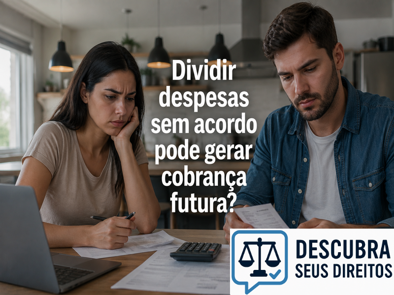 Dividir despesas sem acordo pode gerar cobrança futura?