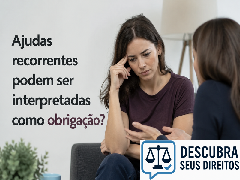 Ajudas recorrentes podem ser interpretadas como obrigação?