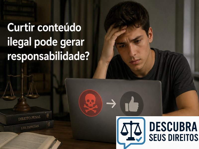 Curtir conteúdo ilegal pode gerar responsabilidade?