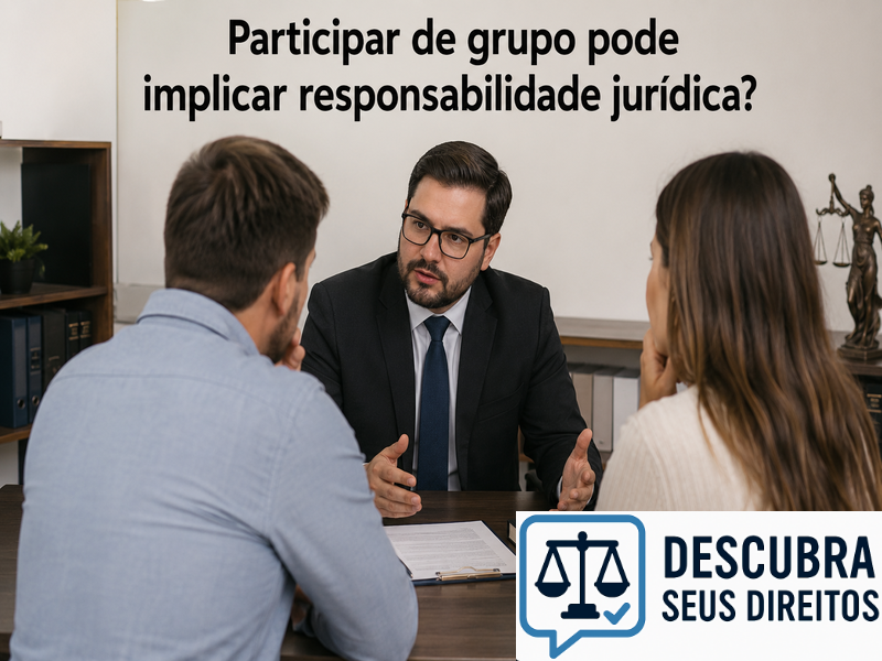 Participar de grupo pode implicar responsabilidade jurídica?