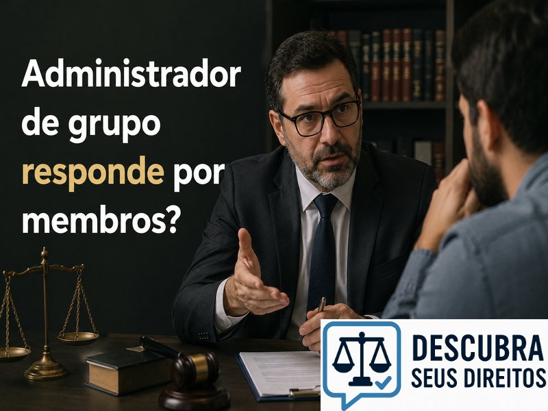 Administrador de grupo responde por membros?