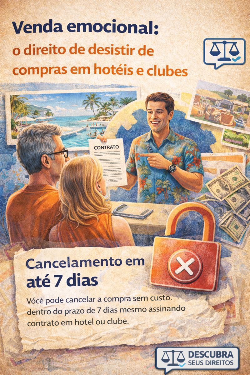 Venda emocional em hotéis e clubes: dá para desistir da compra?