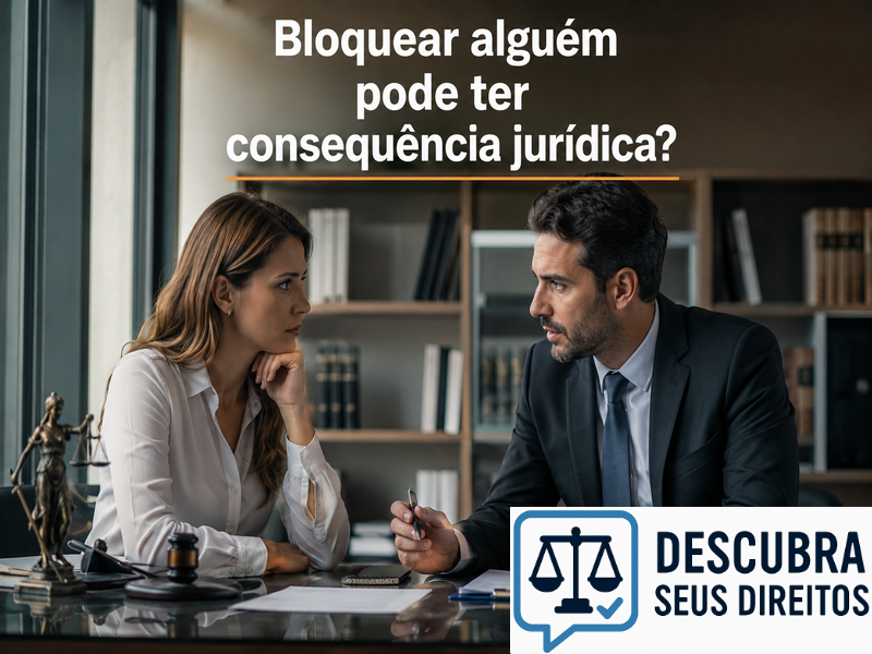 Bloquear alguém pode ter consequência jurídica?