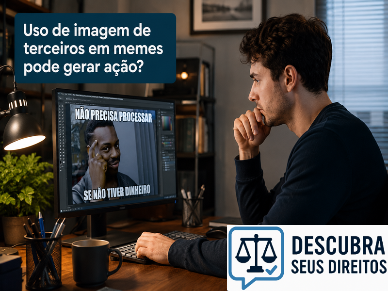 Uso de imagem de terceiros em memes pode gerar ação?