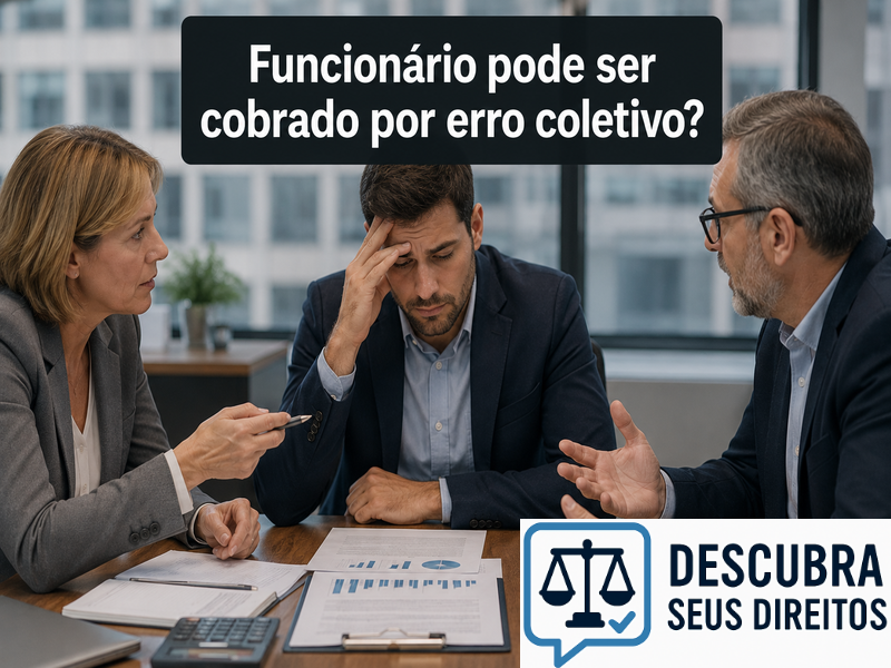 Funcionário pode ser cobrado por erro coletivo?