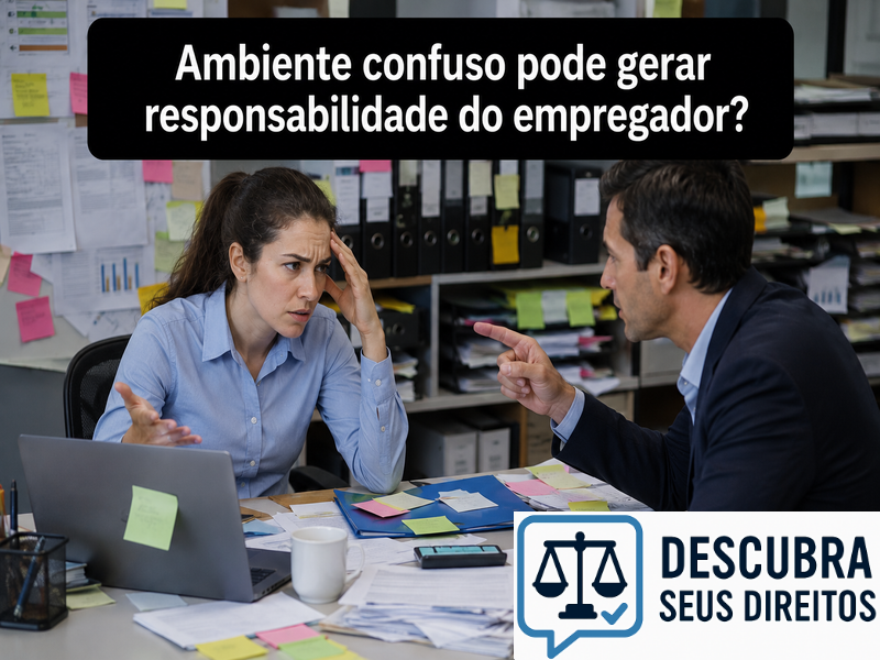 Ambiente confuso pode gerar responsabilidade do empregador?