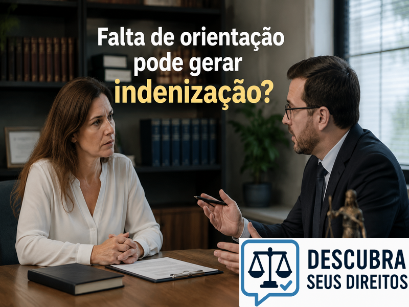 Falta de orientação pode gerar indenização?