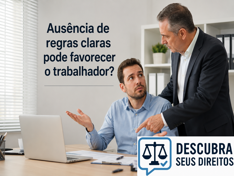 Ausência de regras claras pode favorecer o trabalhador?