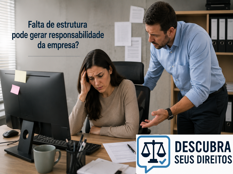 Falta de estrutura pode gerar responsabilidade da empresa?