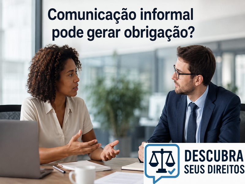 Comunicação informal pode gerar obrigação?