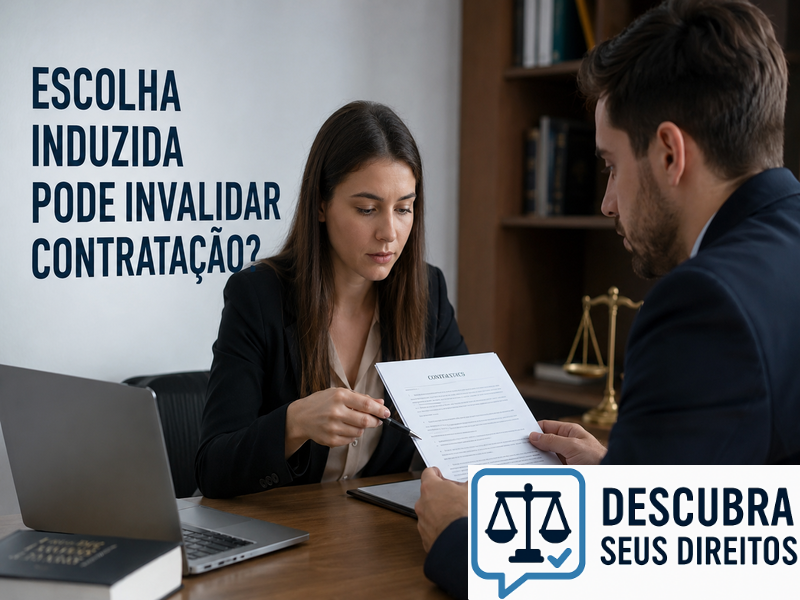 Escolha induzida pode invalidar contratação?