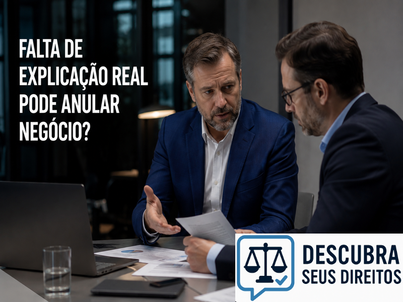 Falta de explicação real pode anular negócio?