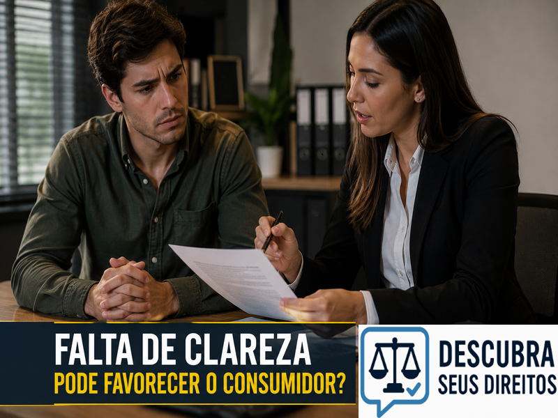 Falta de clareza pode favorecer o consumidor?