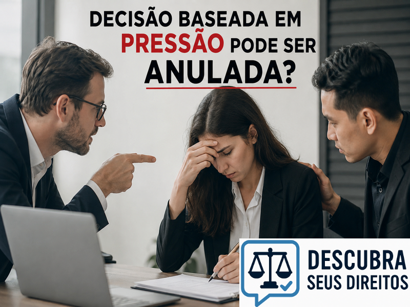 Decisão baseada em pressão pode ser anulada?