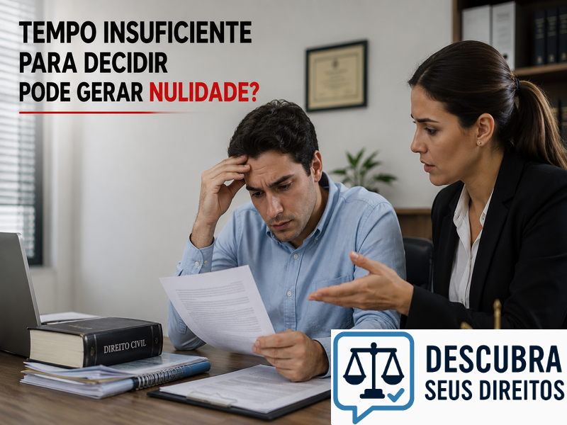 Tempo insuficiente para decidir pode gerar nulidade?