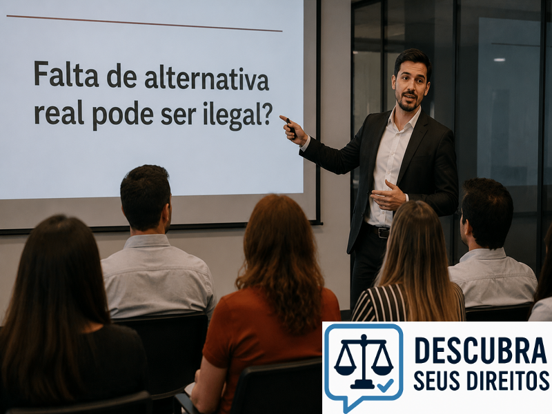Falta de alternativa real pode ser ilegal?