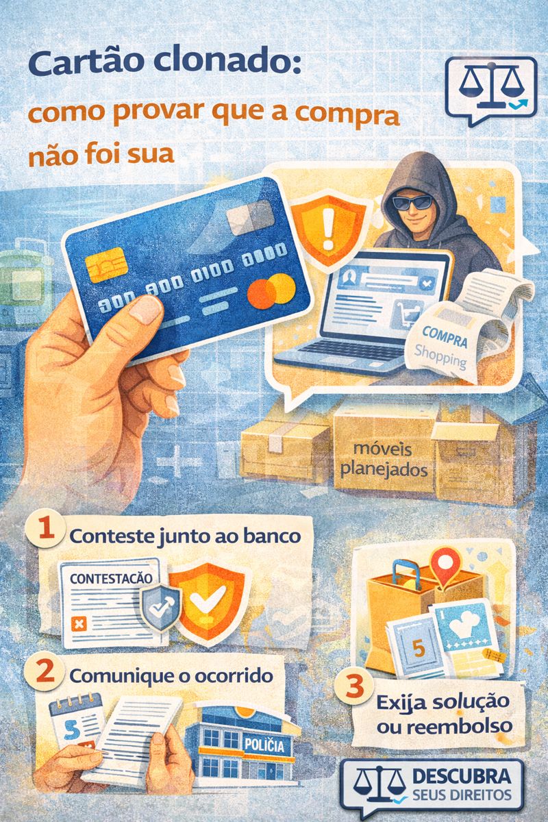 Cartão clonado: como provar que a compra não foi sua