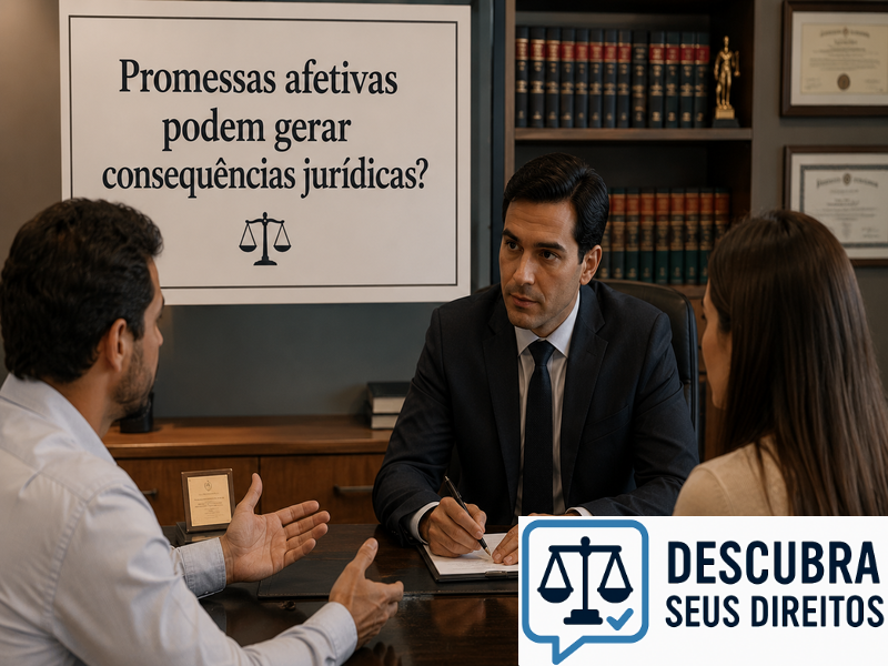 Promessas afetivas podem gerar consequências jurídicas?