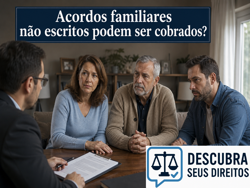 Acordos familiares não escritos podem ser cobrados?