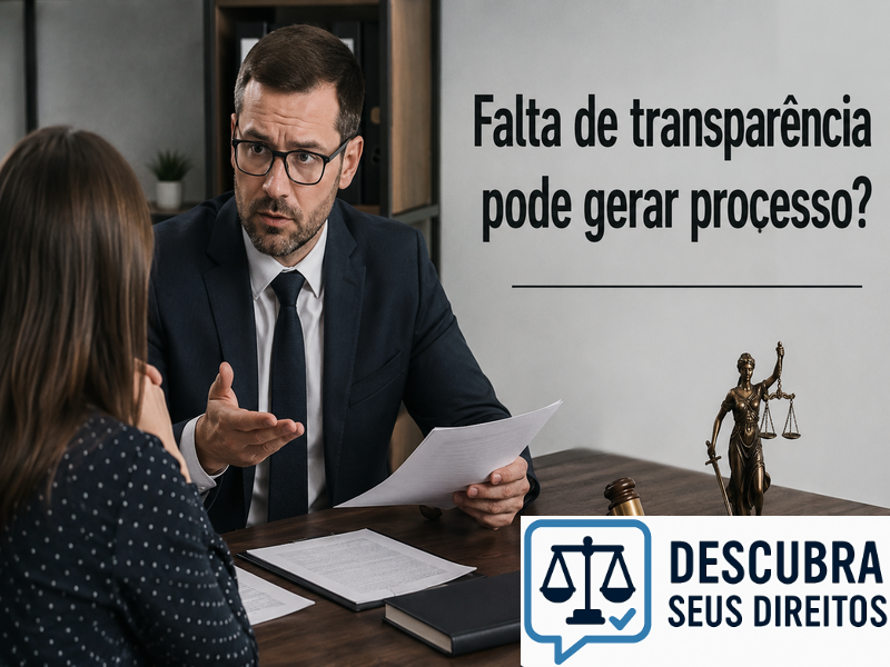 Falta de transparência pode gerar processo?