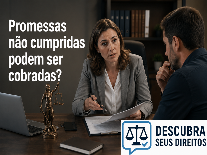 Promessas não cumpridas podem ser cobradas?