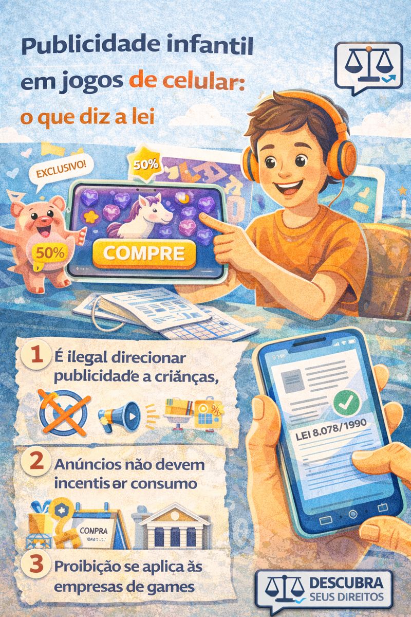 Publicidade infantil em jogos de celular: o que a lei proíbe e como identificar