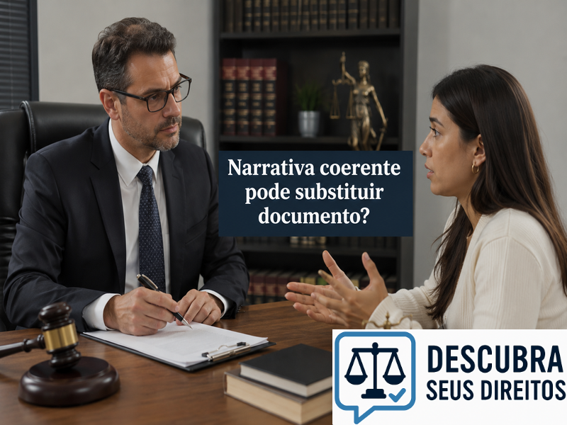 Narrativa coerente pode substituir documento?
