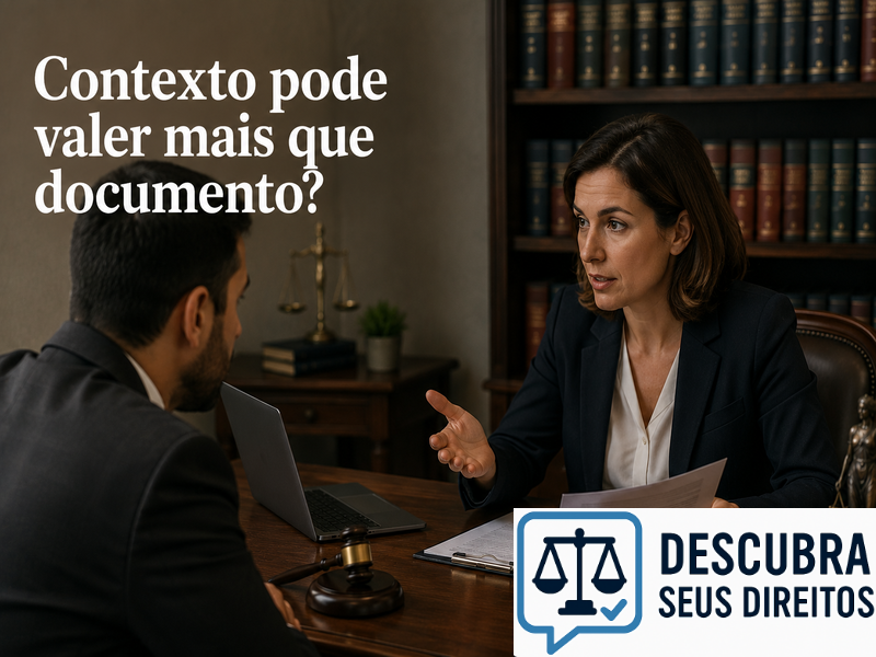 Contexto pode valer mais que documento?