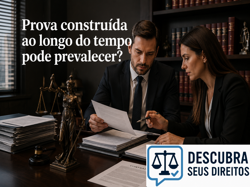 Prova construída ao longo do tempo pode prevalecer?