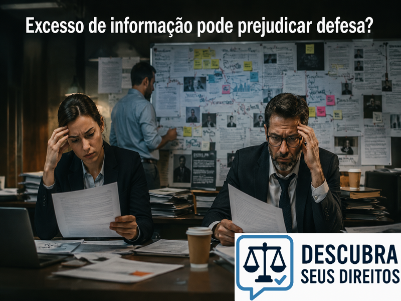Excesso de informação pode prejudicar defesa?