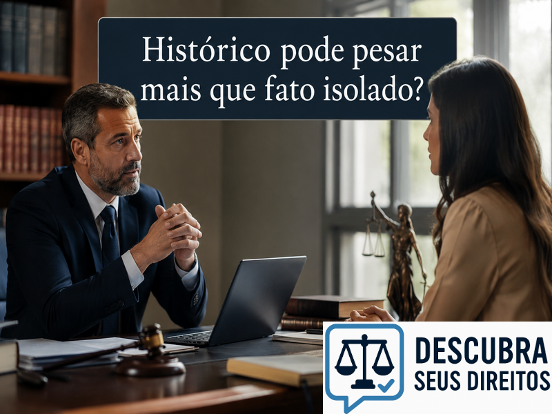 Histórico pode pesar mais que fato isolado?