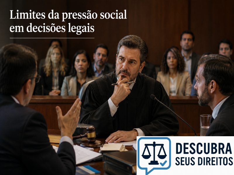 Limites da pressão social em decisões legais